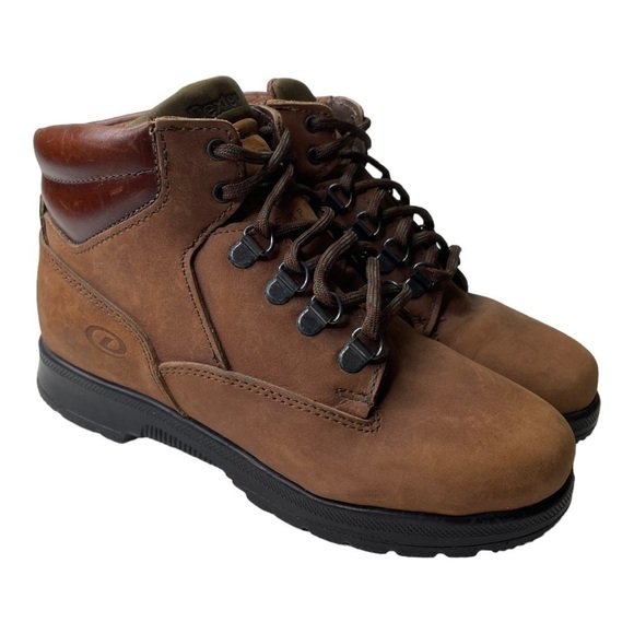 Vintage WalkMocs By Dexter Women’s Brown Leather Lace Up Hiking Boots - Picture 1 of 9